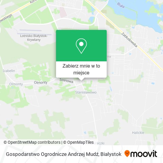 Mapa Gospodarstwo Ogrodnicze Andrzej Mudź