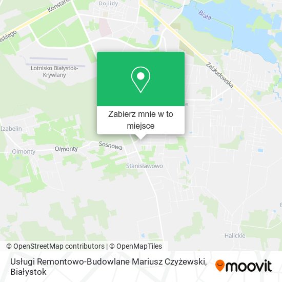 Mapa Usługi Remontowo-Budowlane Mariusz Czyżewski