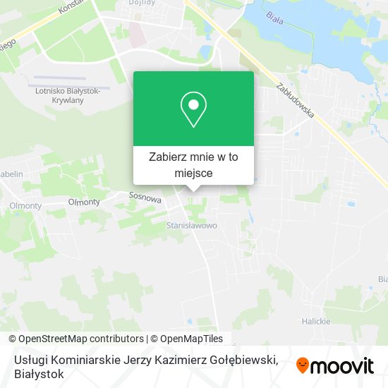 Mapa Usługi Kominiarskie Jerzy Kazimierz Gołębiewski