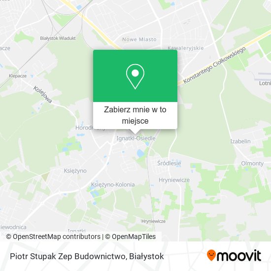 Mapa Piotr Stupak Zep Budownictwo
