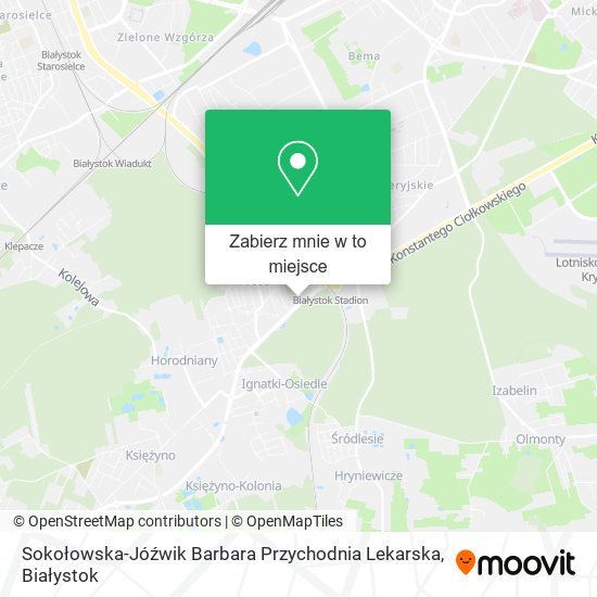 Mapa Sokołowska-Jóźwik Barbara Przychodnia Lekarska