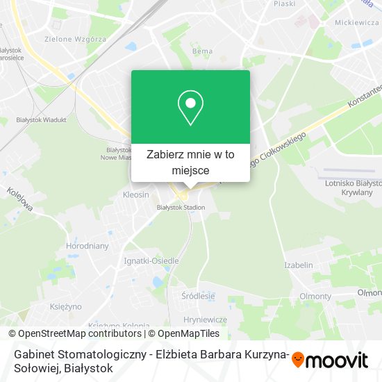 Mapa Gabinet Stomatologiczny - Elżbieta Barbara Kurzyna-Sołowiej