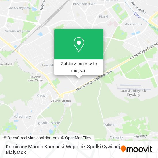 Mapa Kamińscy Marcin Kamiński-Wspólnik Spółki Cywilnej