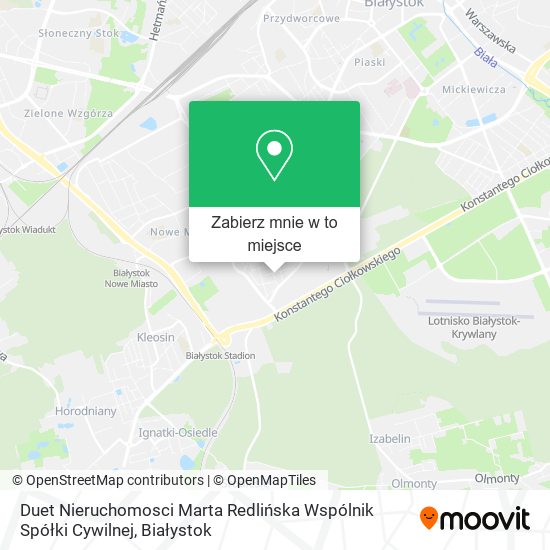 Mapa Duet Nieruchomosci Marta Redlińska Wspólnik Spółki Cywilnej