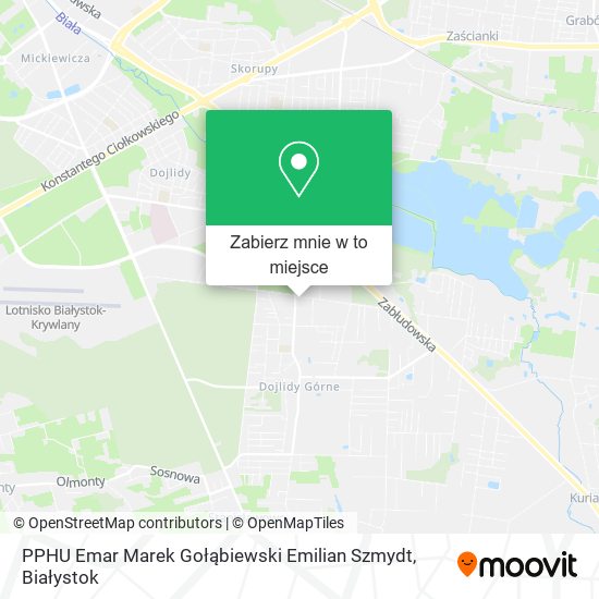 Mapa PPHU Emar Marek Gołąbiewski Emilian Szmydt
