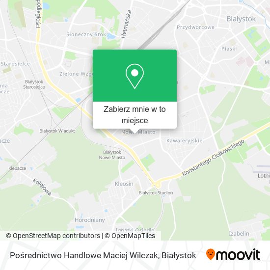 Mapa Pośrednictwo Handlowe Maciej Wilczak