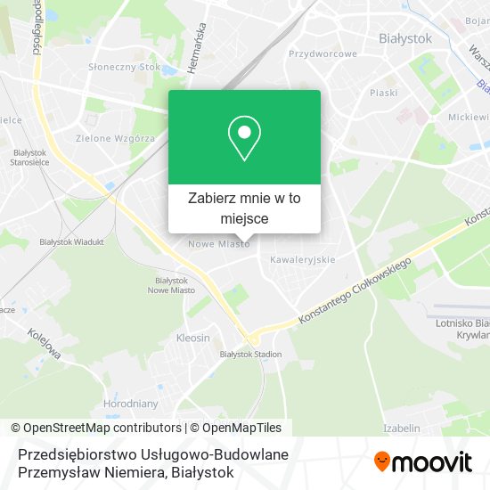 Mapa Przedsiębiorstwo Usługowo-Budowlane Przemysław Niemiera