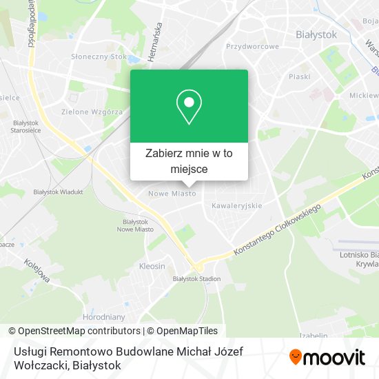 Mapa Usługi Remontowo Budowlane Michał Józef Wołczacki