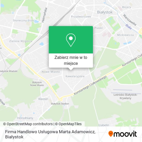 Mapa Firma Handlowo Usługowa Marta Adamowicz