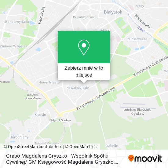 Mapa Graso Magdalena Gryszko - Wspólnik Spółki Cywilnej/ GM Księgowość Magdalena Gryszko