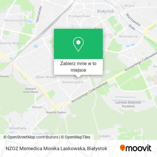 Mapa NZOZ Msmedica Monika Laskowska
