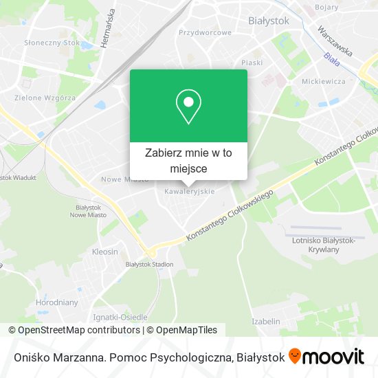 Mapa Oniśko Marzanna. Pomoc Psychologiczna
