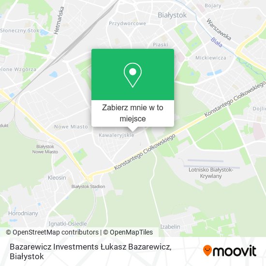 Mapa Bazarewicz Investments Łukasz Bazarewicz