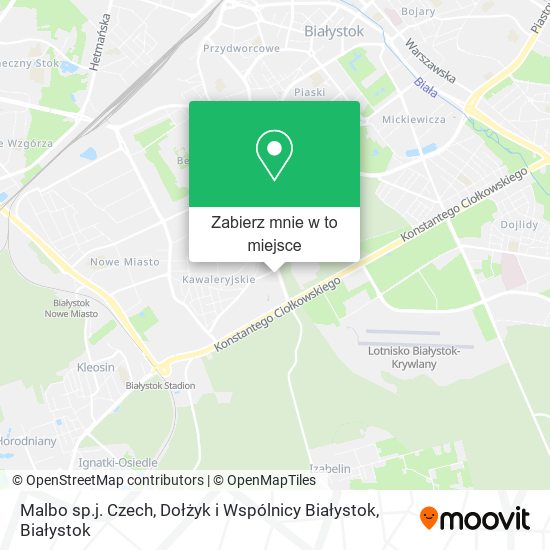 Mapa Malbo sp.j. Czech, Dołżyk i Wspólnicy Białystok
