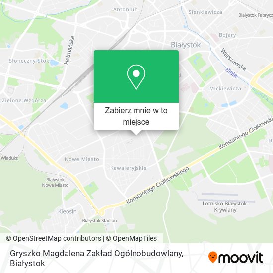 Mapa Gryszko Magdalena Zakład Ogólnobudowlany