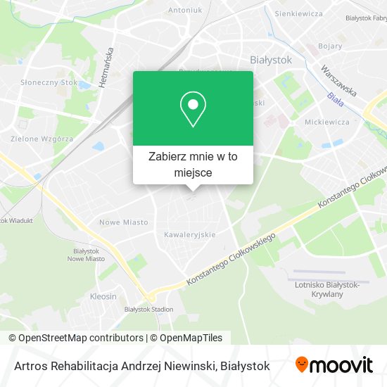 Mapa Artros Rehabilitacja Andrzej Niewinski