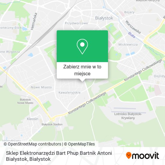 Mapa Sklep Elektronarzędzi Bart Phup Bartnik Antoni Białystok