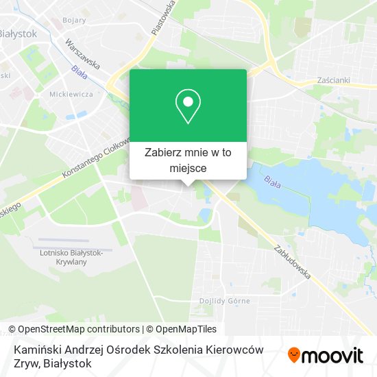 Mapa Kamiński Andrzej Ośrodek Szkolenia Kierowców Zryw