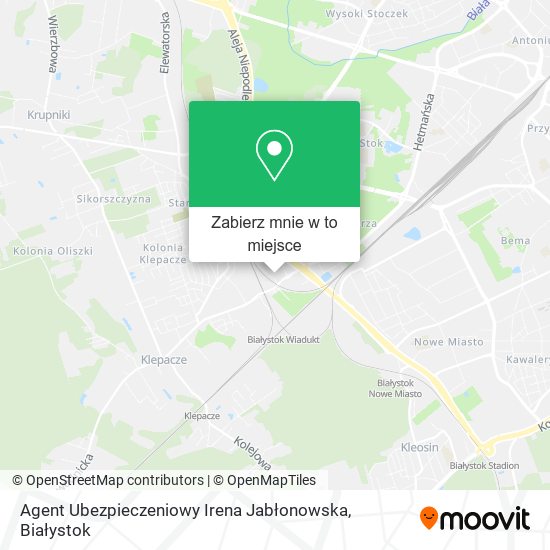 Mapa Agent Ubezpieczeniowy Irena Jabłonowska