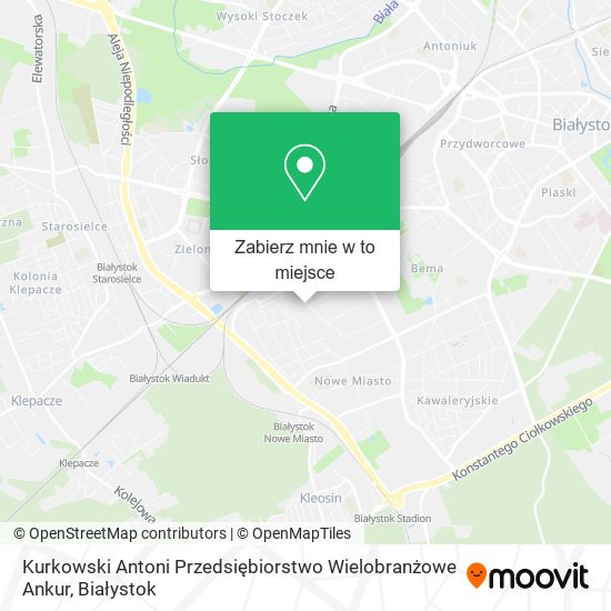 Mapa Kurkowski Antoni Przedsiębiorstwo Wielobranżowe Ankur
