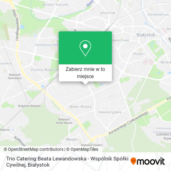 Mapa Trio Catering Beata Lewandowska - Wspólnik Spółki Cywilnej