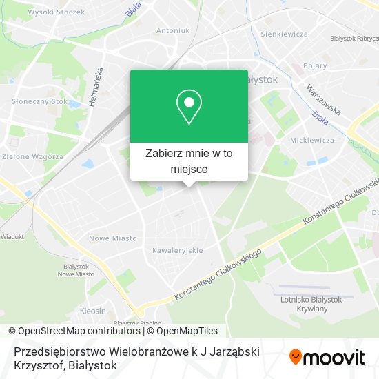 Mapa Przedsiębiorstwo Wielobranżowe k J Jarząbski Krzysztof