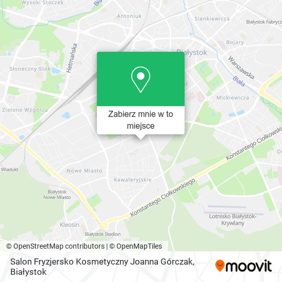 Mapa Salon Fryzjersko Kosmetyczny Joanna Górczak