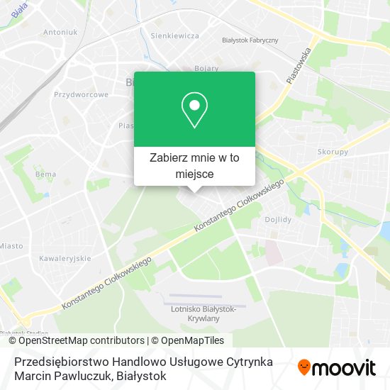 Mapa Przedsiębiorstwo Handlowo Usługowe Cytrynka Marcin Pawluczuk