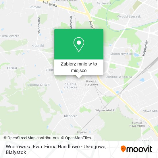 Mapa Wnorowska Ewa. Firma Handlowo - Usługowa