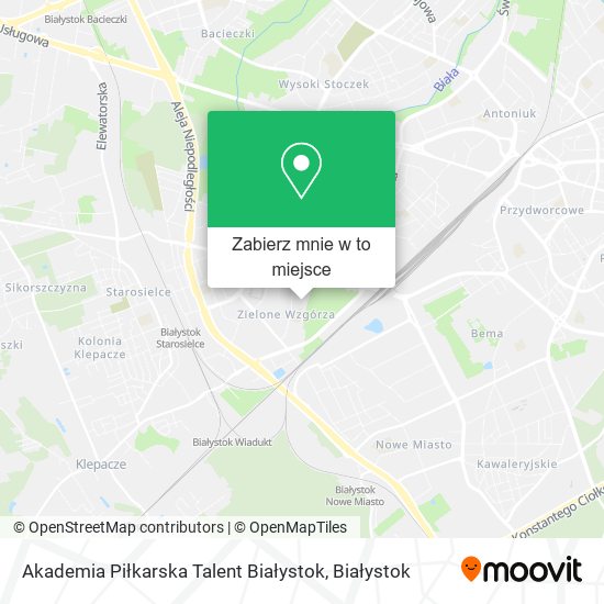 Mapa Akademia Piłkarska Talent Białystok