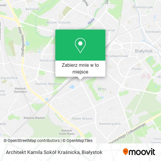 Mapa Architekt Kamila Sokół Kraśnicka