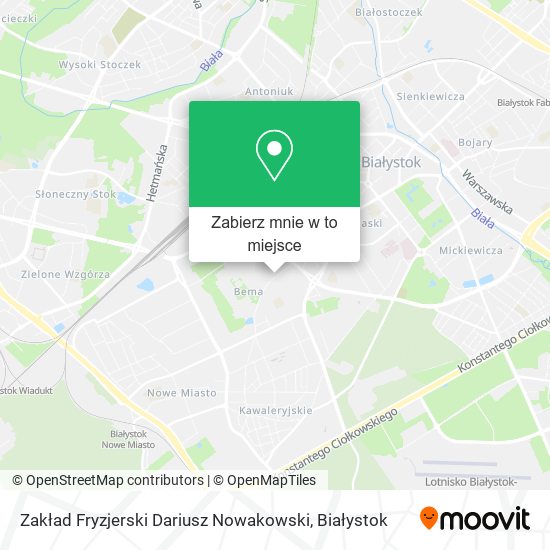 Mapa Zakład Fryzjerski Dariusz Nowakowski