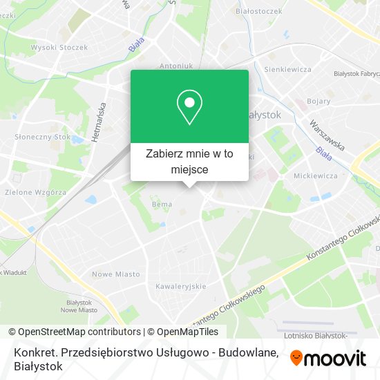 Mapa Konkret. Przedsiębiorstwo Usługowo - Budowlane