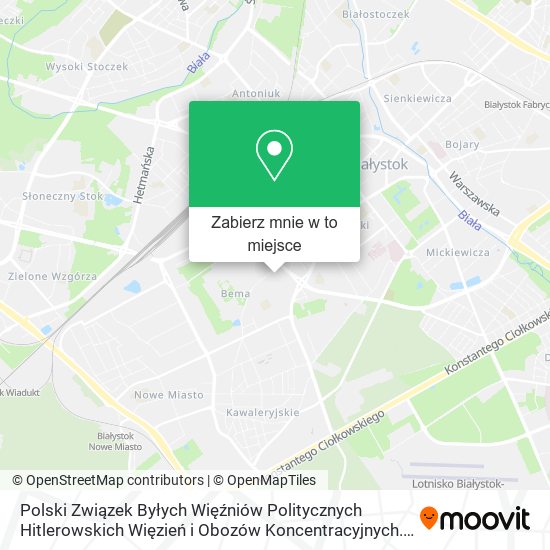Mapa Polski Związek Byłych Więźniów Politycznych Hitlerowskich Więzień i Obozów Koncentracyjnych. Zarząd
