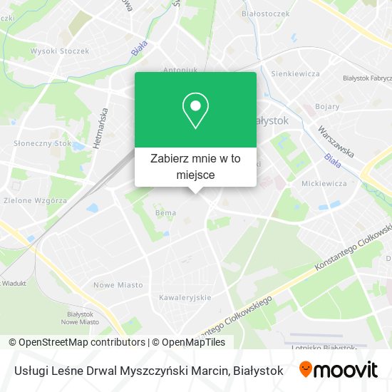 Mapa Usługi Leśne Drwal Myszczyński Marcin