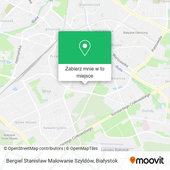 Mapa Bergiel Stanisław Malowanie Szyldów