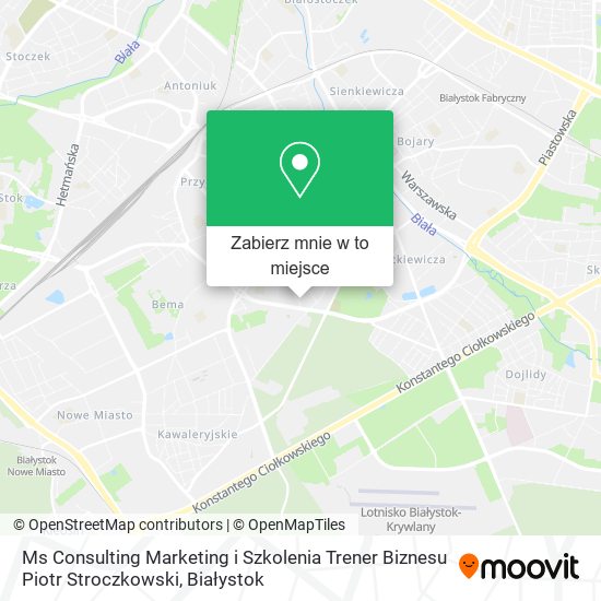 Mapa Ms Consulting Marketing i Szkolenia Trener Biznesu Piotr Stroczkowski