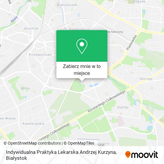 Mapa Indywidualna Praktyka Lekarska Andrzej Kurzyna