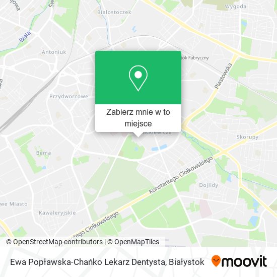 Mapa Ewa Popławska-Chańko Lekarz Dentysta