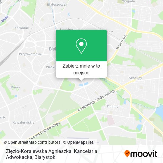 Mapa Zięzio-Koralewska Agnieszka. Kancelaria Adwokacka
