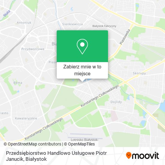 Mapa Przedsiębiorstwo Handlowo Usługowe Piotr Janucik
