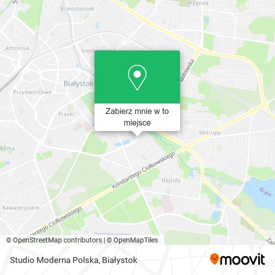 Mapa Studio Moderna Polska