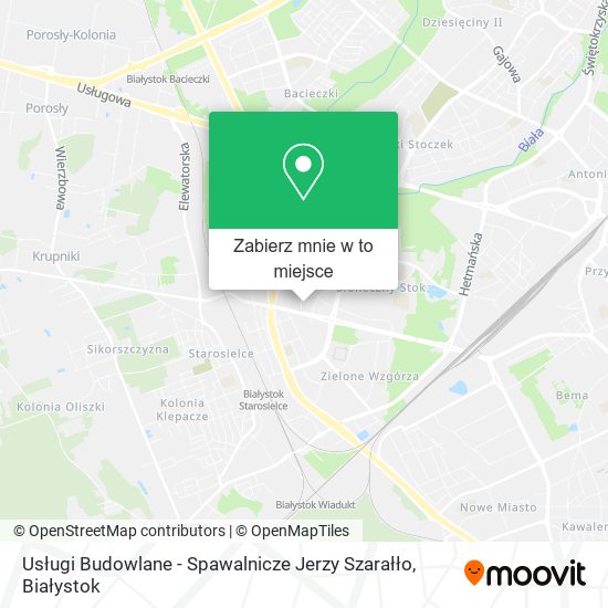 Mapa Usługi Budowlane - Spawalnicze Jerzy Szarałło