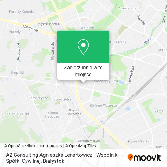 Mapa A2 Consulting Agnieszka Lenartowicz - Wspólnik Spółki Cywilnej