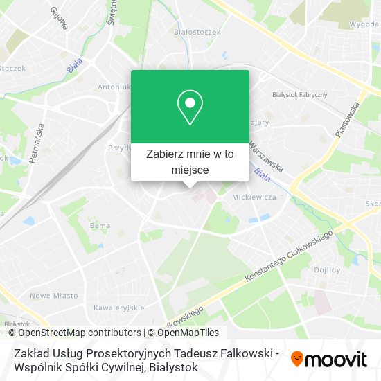 Mapa Zakład Usług Prosektoryjnych Tadeusz Falkowski - Wspólnik Spółki Cywilnej