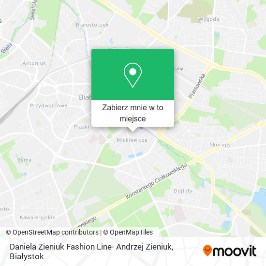 Mapa Daniela Zieniuk Fashion Line- Andrzej Zieniuk