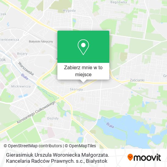 Mapa Gierasimiuk Urszula Woroniecka Małgorzata. Kancelaria Radców Prawnych. s.c.