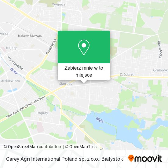 Mapa Carey Agri International Poland sp. z o.o.