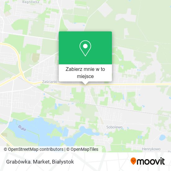 Mapa Grabówka. Market