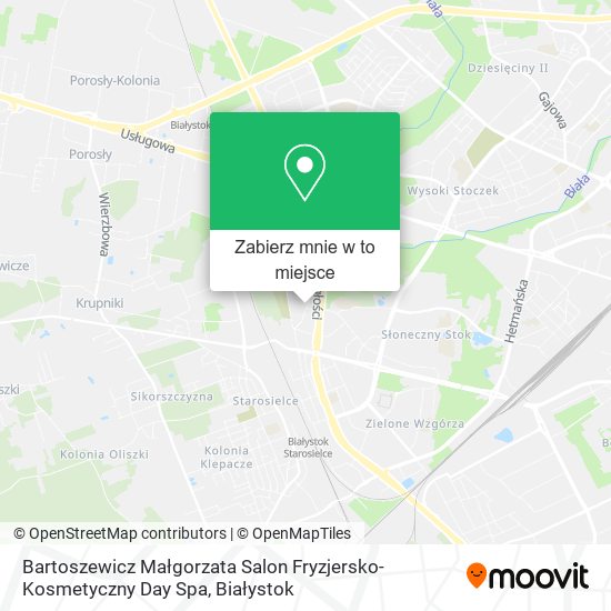 Mapa Bartoszewicz Małgorzata Salon Fryzjersko-Kosmetyczny Day Spa